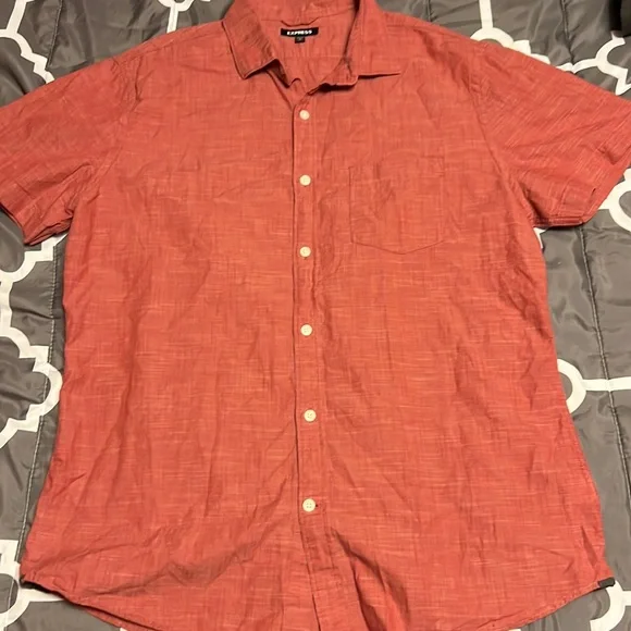express orange dress shirt Express dress shirt